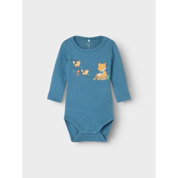 Name it Loxy langermet body blå baby - Bilde 4