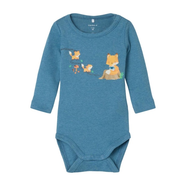 Name it Loxy langermet body blå baby - Bilde 2